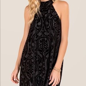 Francescas high-neck black dress